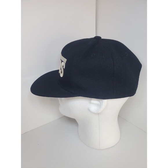 Vans Drop V Snapback Skate Hat Cap Black Wide White Flat Bill Embroidered Logo - Picture 3 of 7